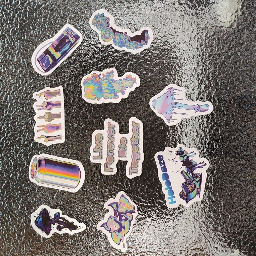 Stickers - Pastel Tie Dye Pack - Bag #26 - Set of 10 - NWOT